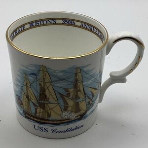 USS Constitution Commemorative Mug - White and Gold